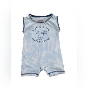 Cat & Jack Size 0-3 Months Sunshine Tie Dye Romper